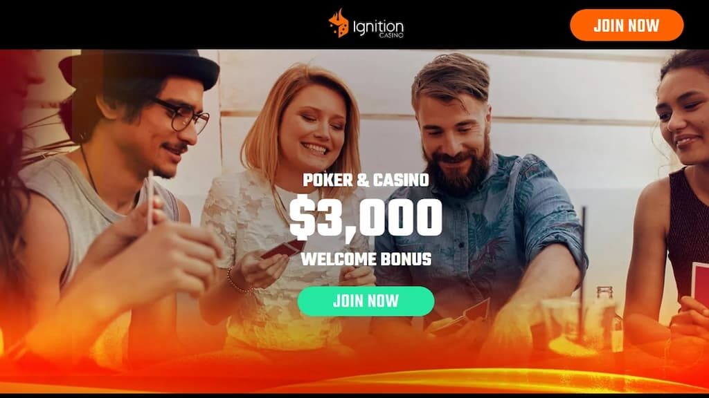 Ignition Casino welcome bonus page