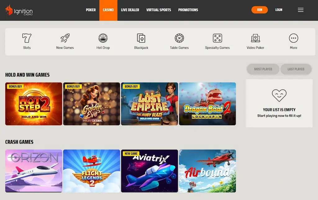 ignition casino real june 2026 mini review