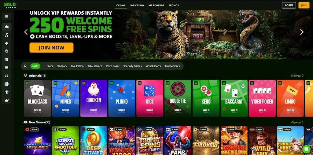 wild casino real june 2026 mini review