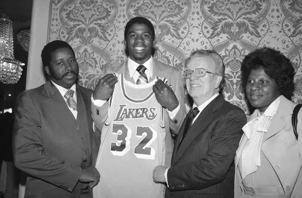 Magic Johnson during the 1979 NBA Draft