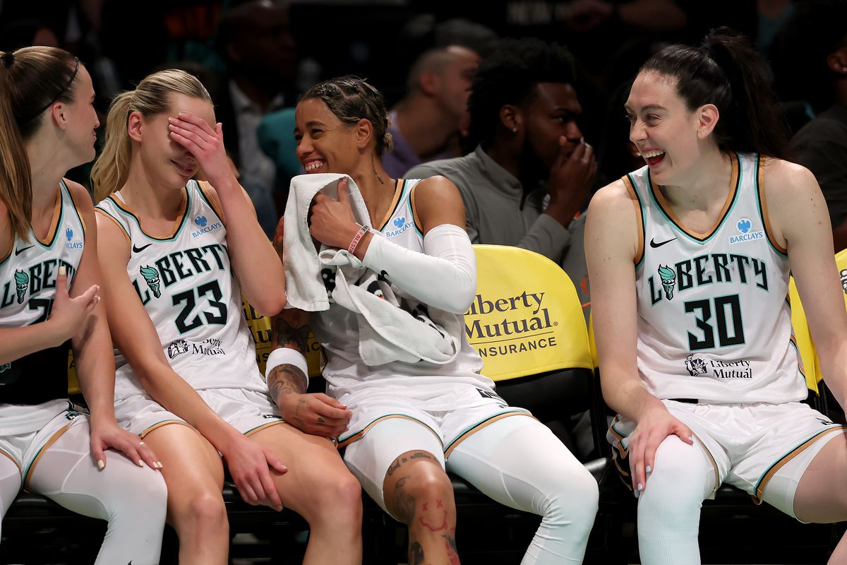 New York Liberty bench