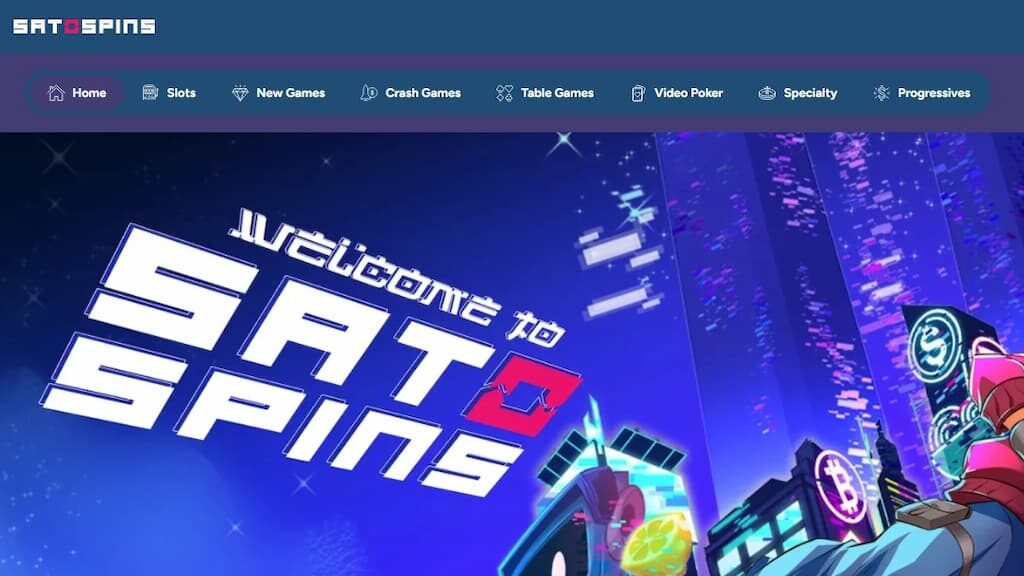 SatoSpins Casino home