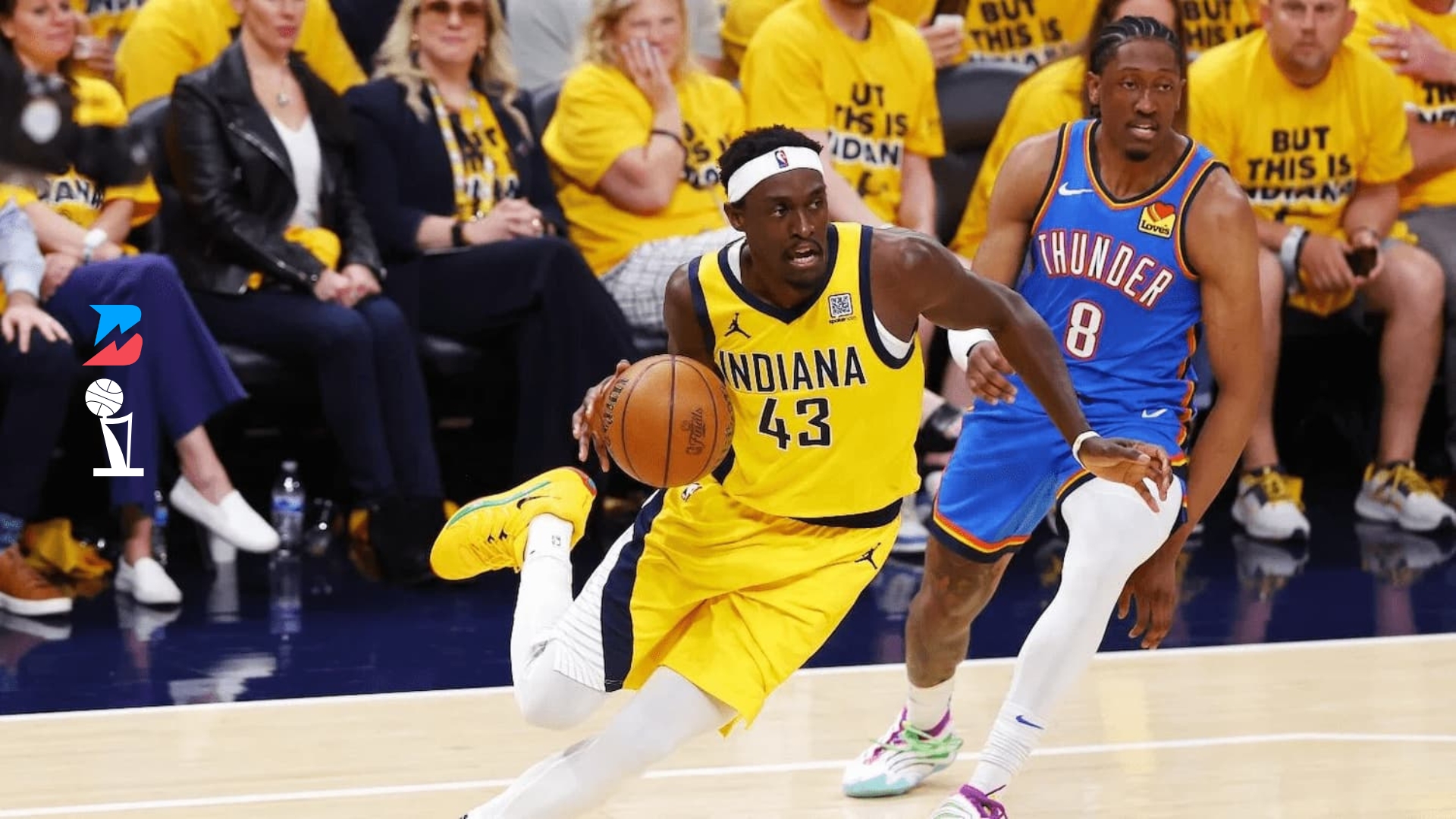Pascal Siakam drives to the cup