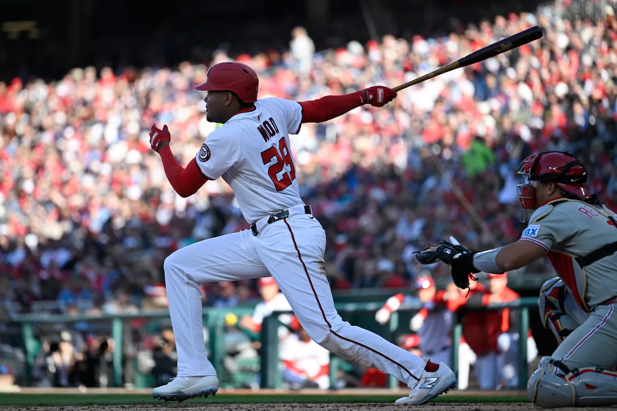 James Wood swinging for the fences