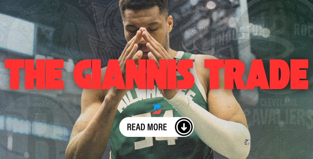 Giannis stressed with head in hands. The Giannis Antetokounmpo Trade 2025 Betting News BetOnline Odds Article. Read More!