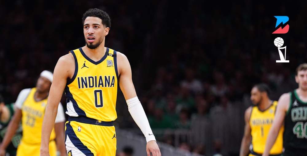 Tyrese Haliburton looks on during a game stoppage against the Celtics. 2025 NBA Finals Game 3 Odds & Prediction: We Move to the Hoosier State!