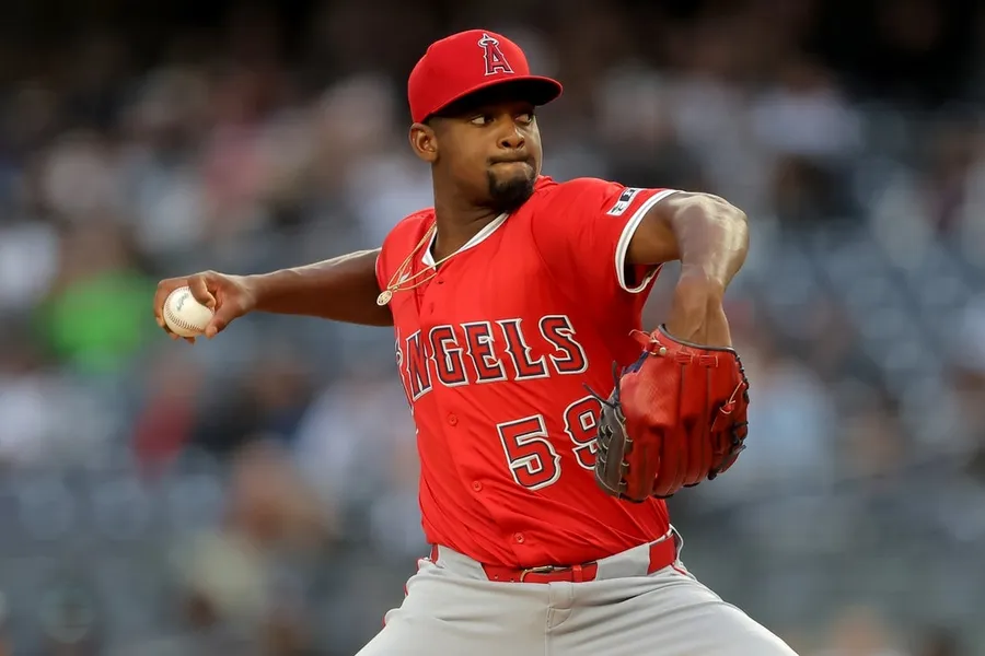 Jose Soriano throwing heat for the Angels