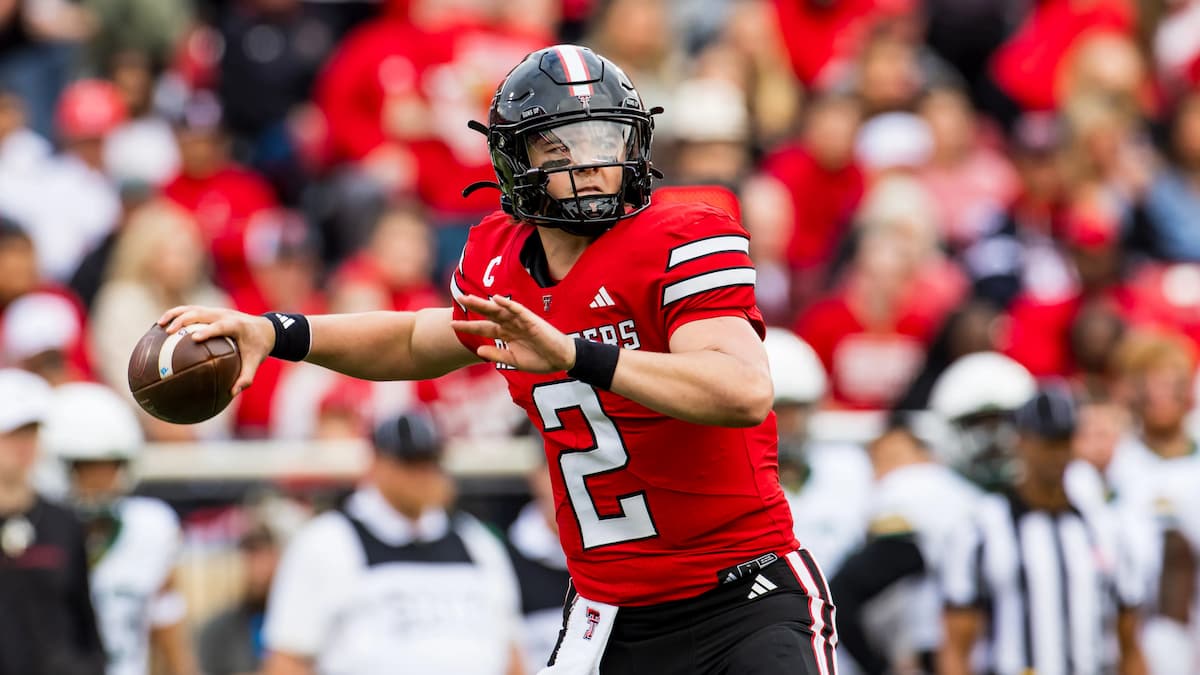 Behren Morton and Texas Tech have a rematch against BYU in the Big 12 Championship - College Football Playoff Rankings