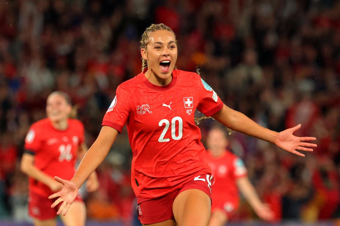 Alayah Pilgrim has a goal on seven shots as a three time sub for the Swiss - Spain Switzerland Picks