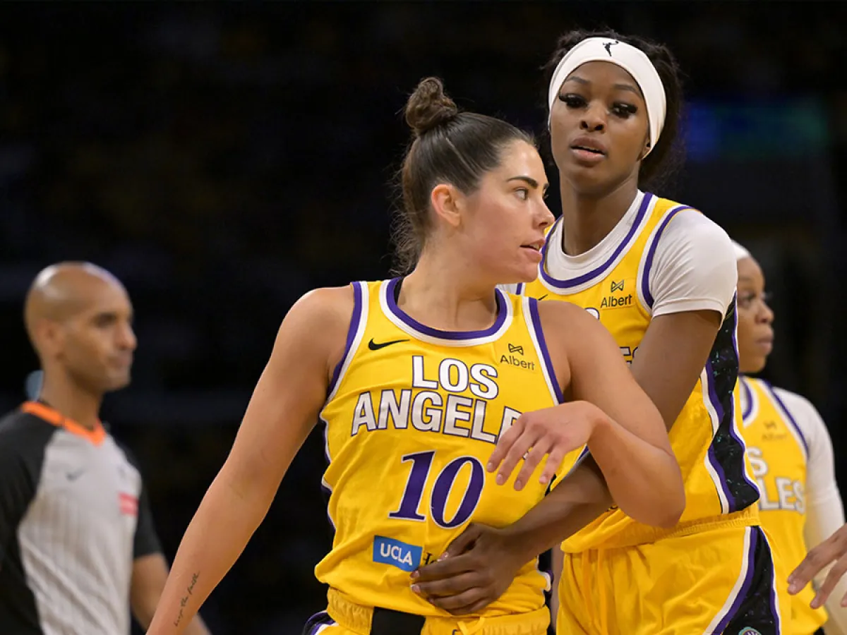 Kelsey Plum and Rickea Jackson