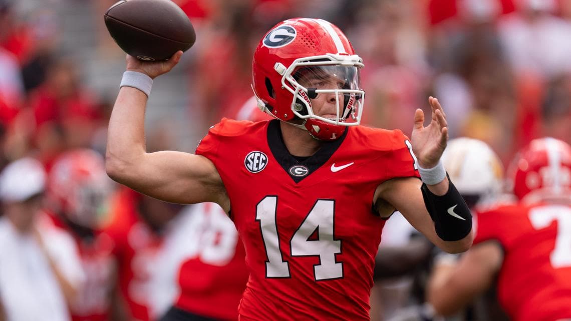 Gunnar Stockton leads the Georgia Bulldogs this season - SEC Picks and Predictions
