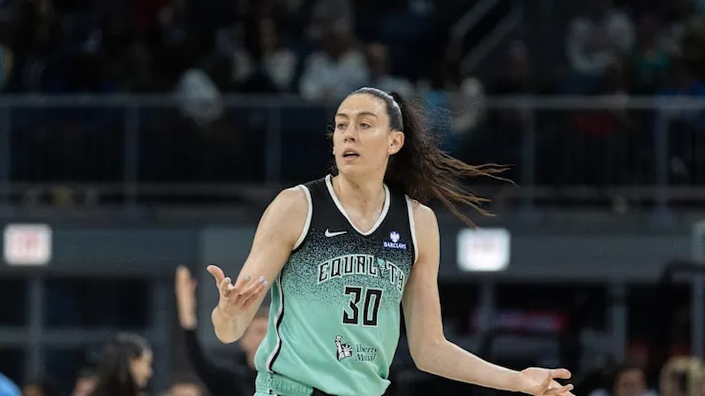 WNBA star Breanna Stewart of the New York Liberty