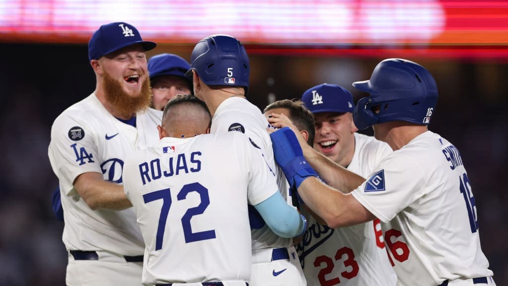 Los Angeles Dodgers celebrate during a game - 2025 World Series Winner Odds Tracker