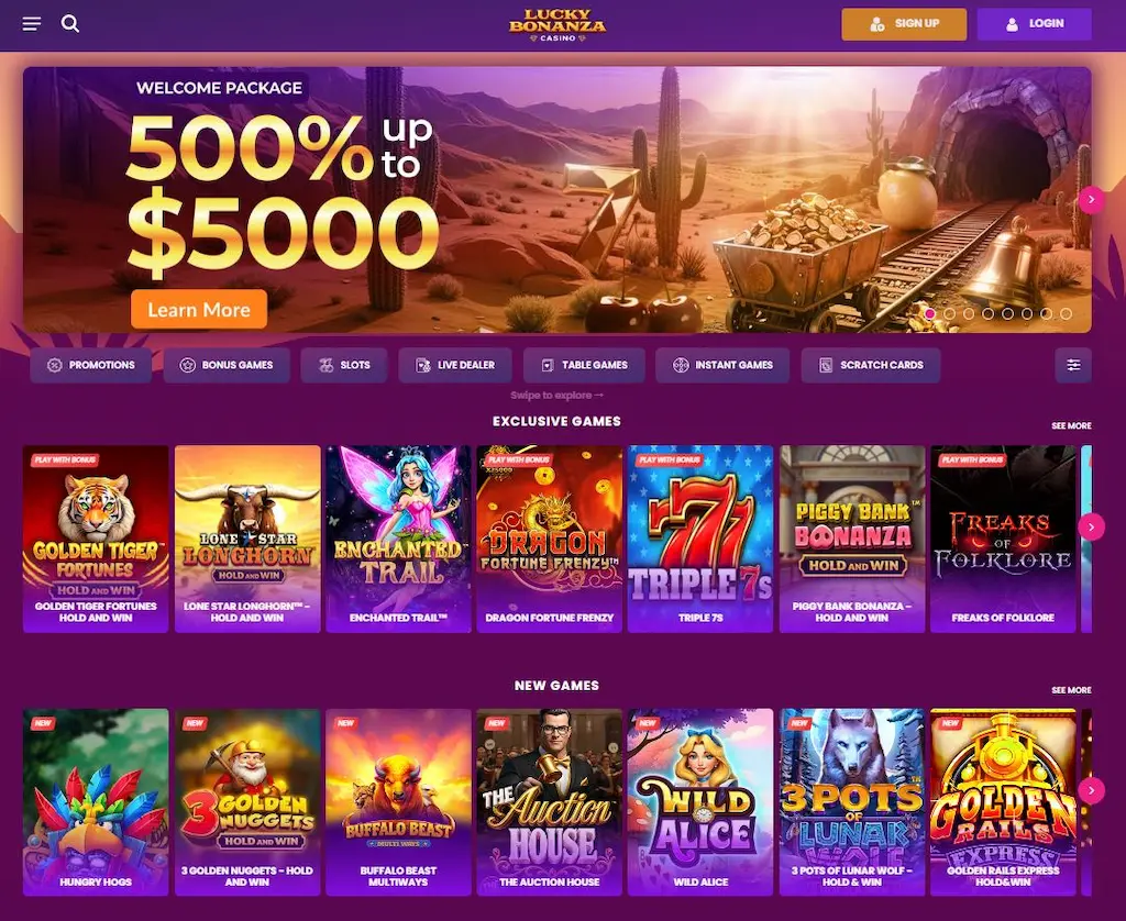 lucky bonanza casino real june 2026 mini review