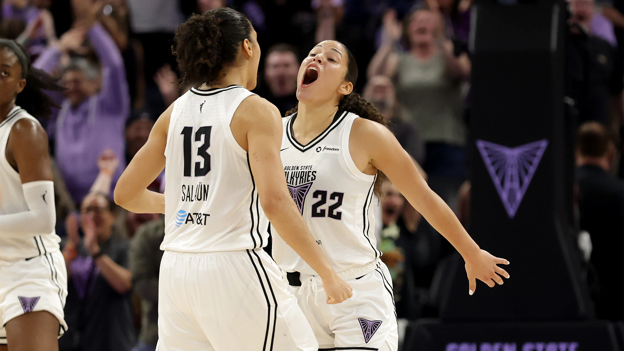 Janelle Salaun and Veronica Burton