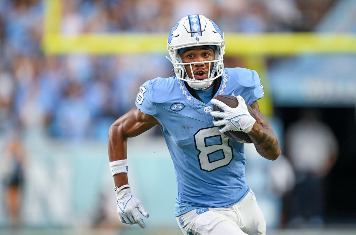 Kobe Paysour has had 20+ receptions and 280+ receiving yards for North Carolina each of the past three seasons - TCU North Carolina Picks