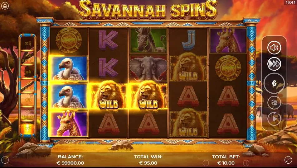 Savannah Spins Free Spins