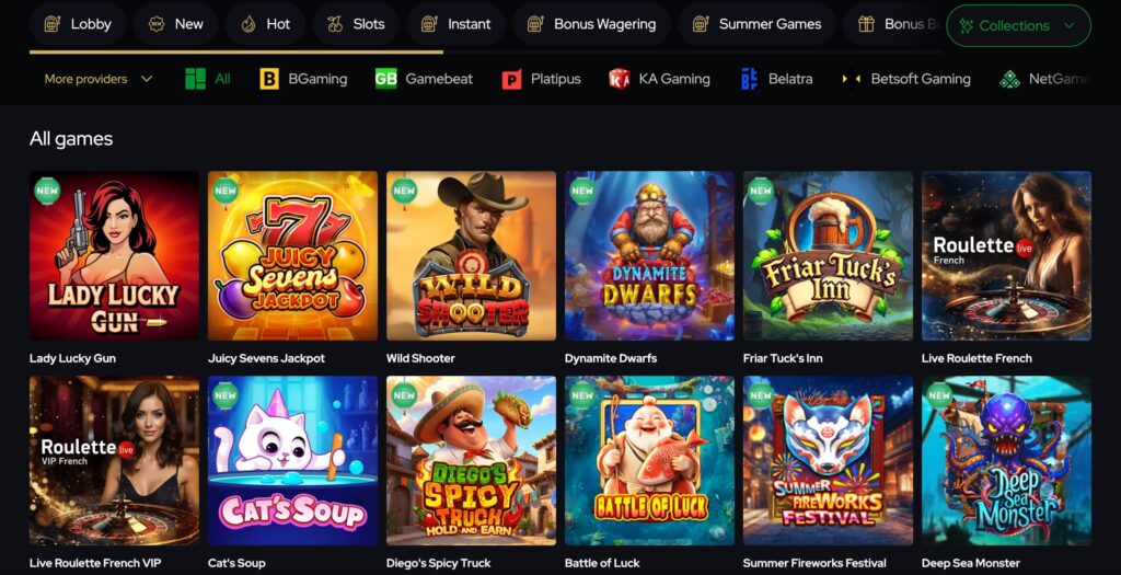 games at KatsuBet Casino