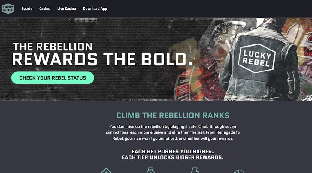 Lucky Rebel Sportsbook Rebel Rewards program