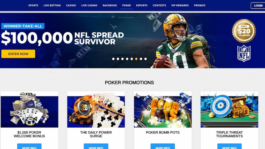 Sportsbetting.ag Poker promotions page