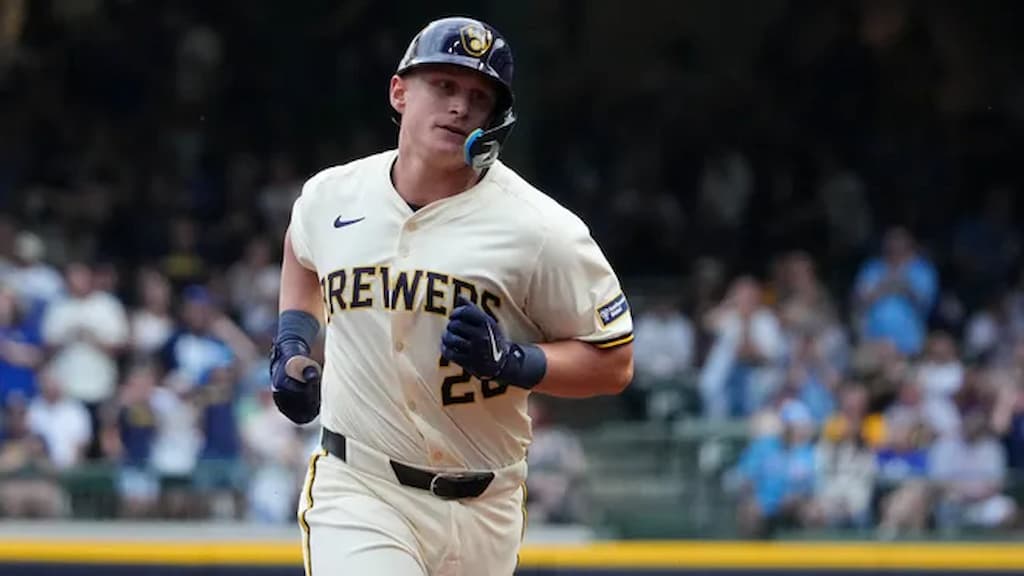Milwaukee Brewers first baseman Andrew Vaughn - World Series Odds Stock Watch: Which Teams Are on the Rise? (August 11, 2025)