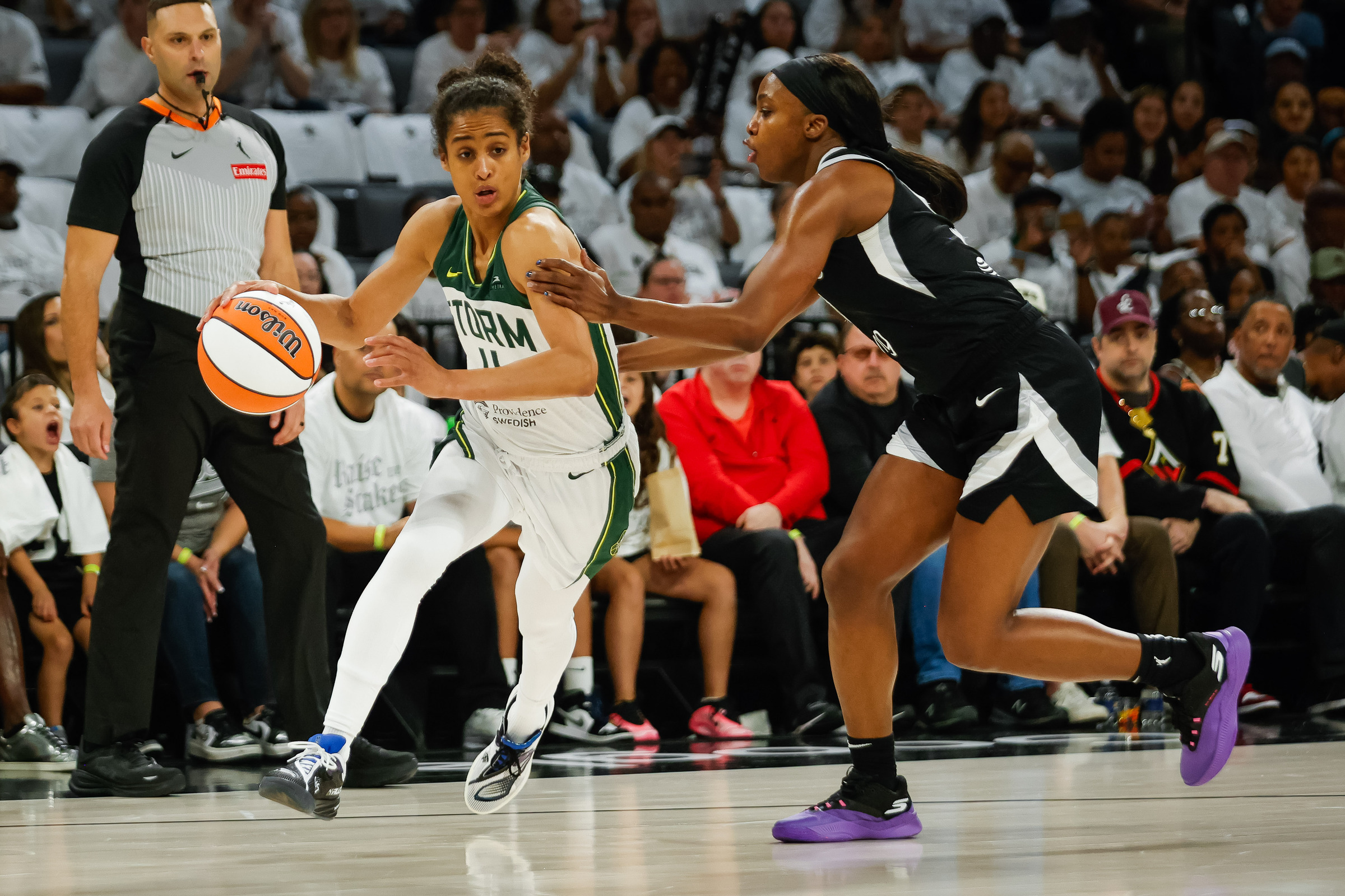 Sky Diggins and Jackie Young