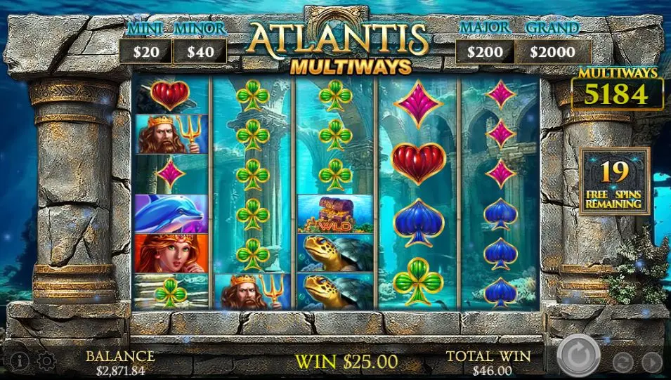 Altantis Multiways Free Spins