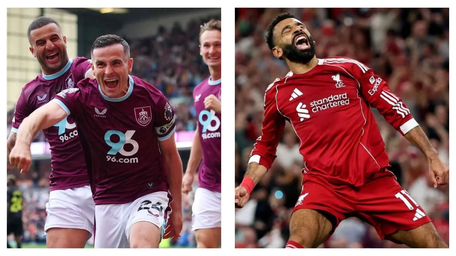 Josh Cullen and Mo Salah