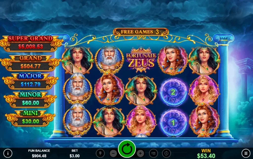 Fortunate Zeus Free Games