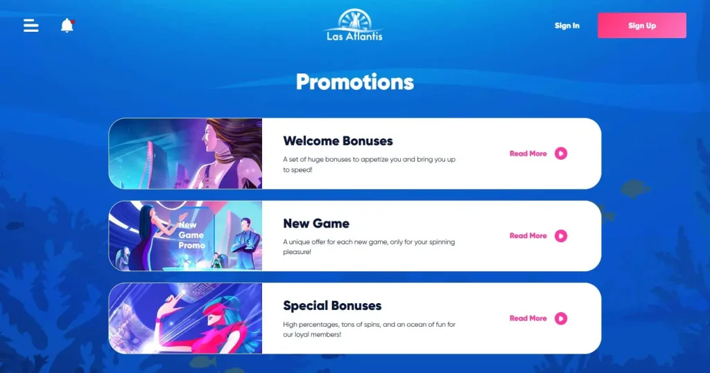Las Atlantis Casino Bonus Codes and Promotions