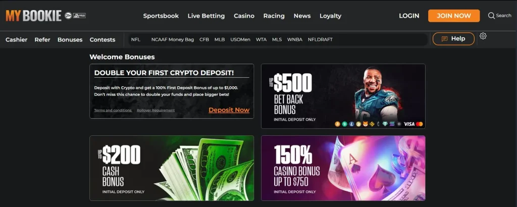 MyBookie Sportsbook Welcome Bonuses