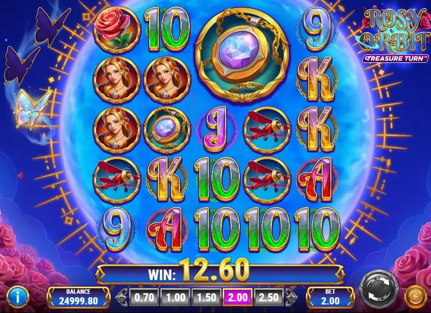 Rosy Orbit Treasure Turn Starfall Wild Creation feature