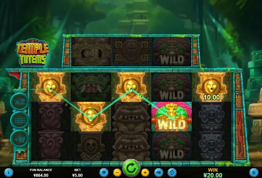 Temple Totems SatoSpins gameplay