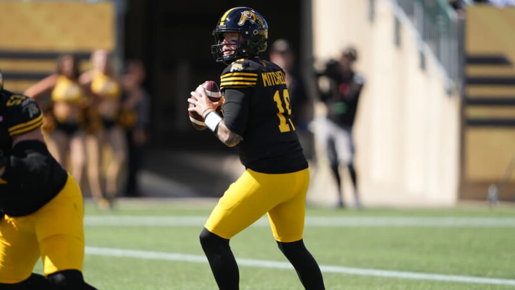 Hamilton Tiger-Cats quarterback Bo Levi Mitchell - Edmonton Elks vs. Hamilton Tiger-Cats CFL Week 16 Prediction & Picks (9/20/2025)