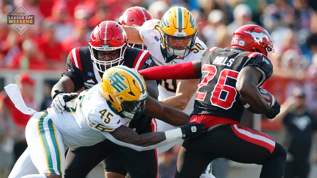 Calgary Stampeders running back Dedrick Mills (#26) - Calgary Stampeders vs. Edmonton Elks CFL Week 14 Prediction & Picks (9/6/2025)