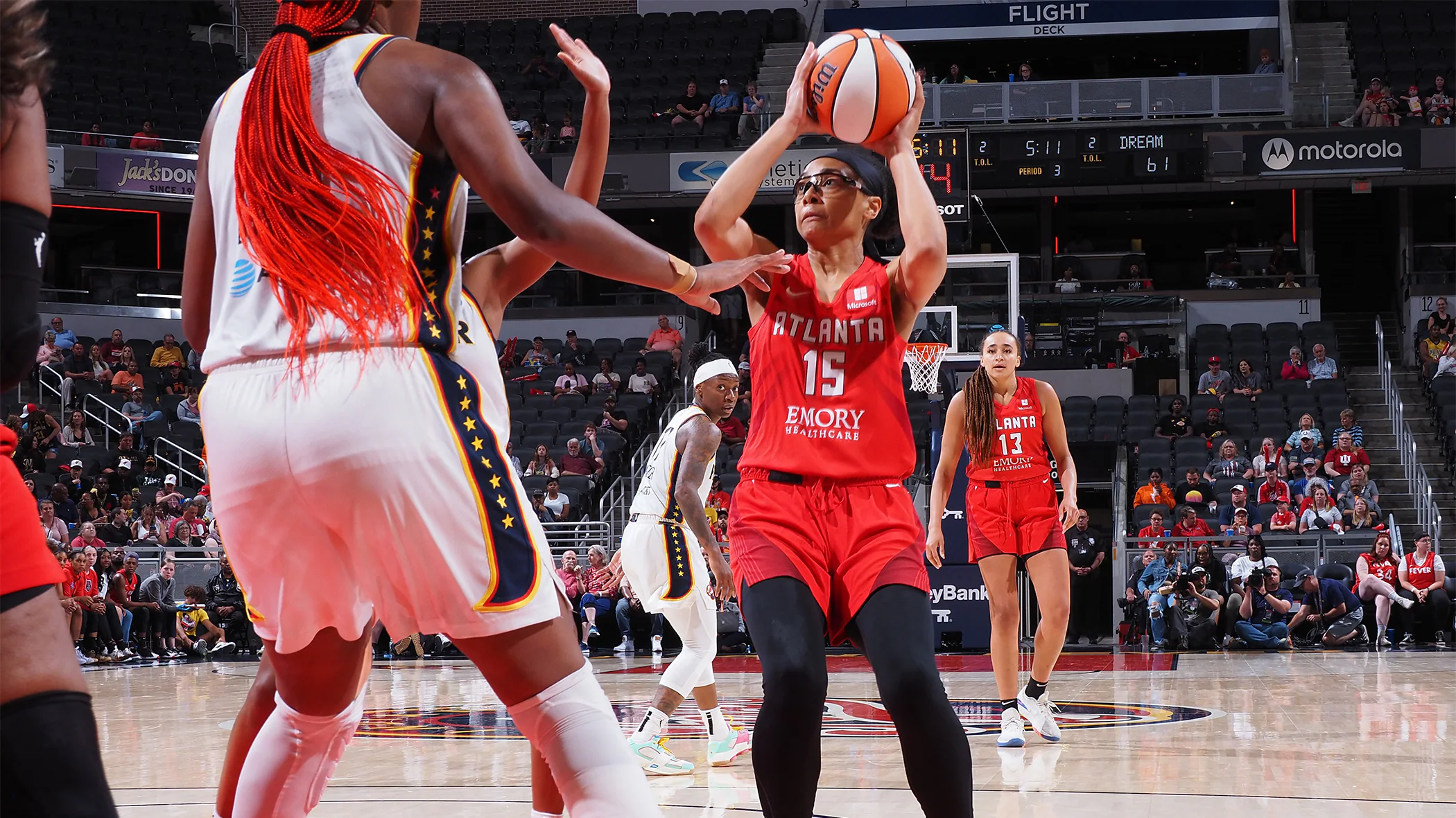 Allisha Gray and Aliyah Boston