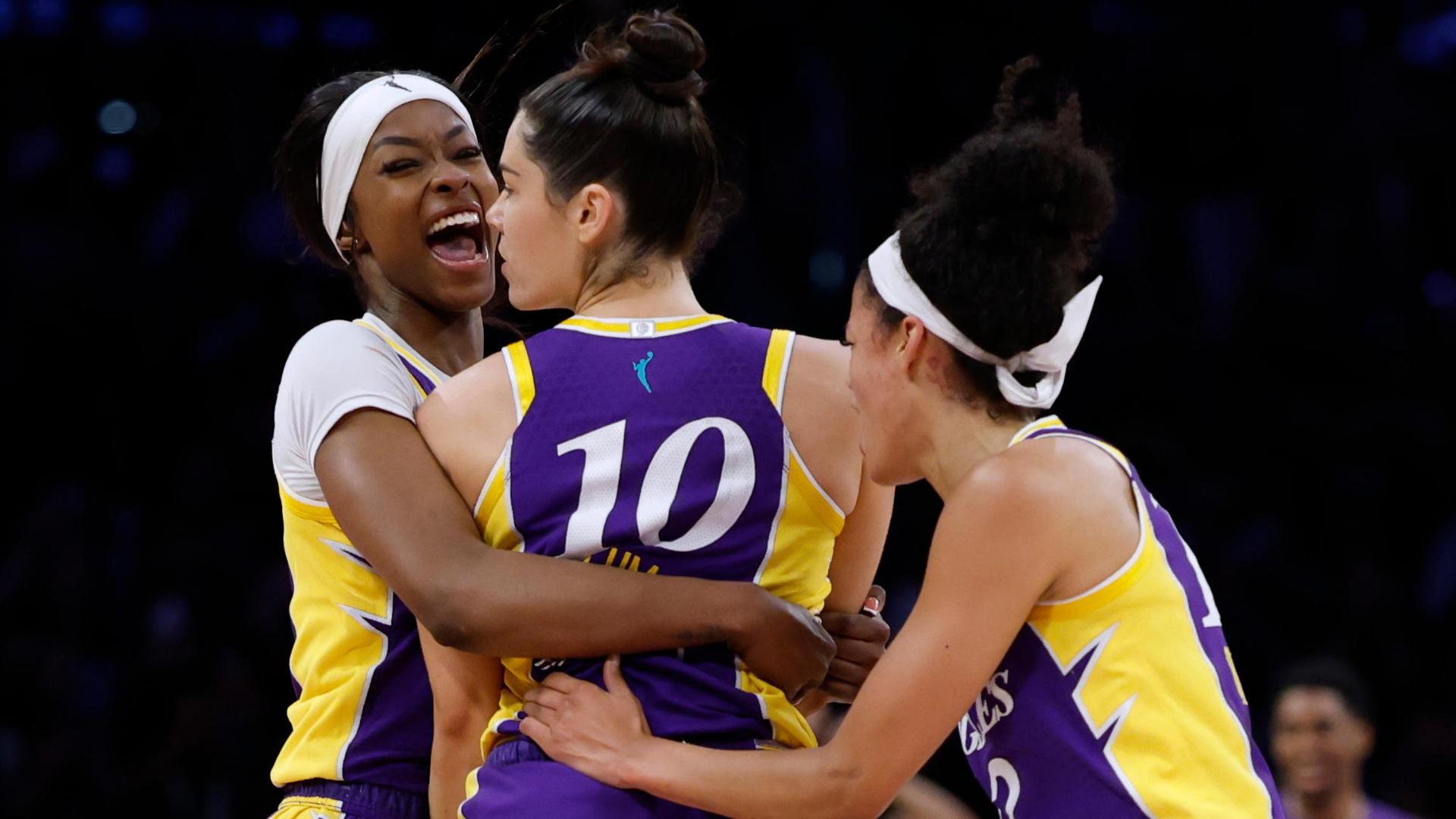 Kelsey Plum and Rickea Jackson