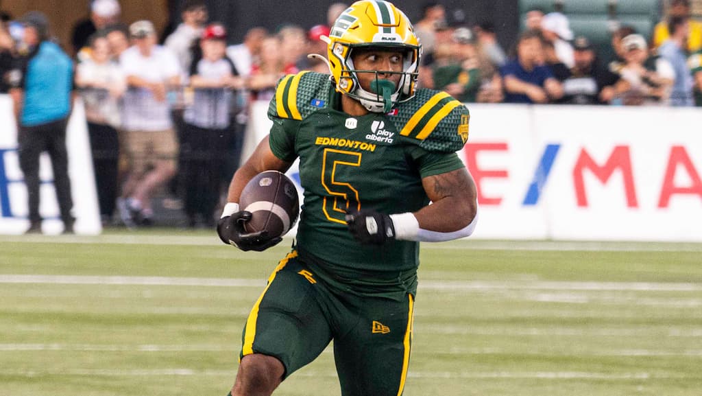 Edmonton Elks running back Justin Rankin - Saskatchewan Roughriders vs. Edmonton Elks CFL Week 17 Prediction & Picks (9/27/2025)