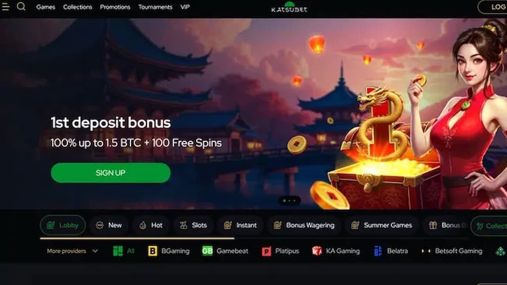 KatsuBet Casino homepage