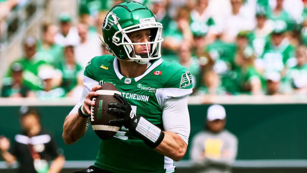 Saskatchewan Roughriders quarterback Trevor Harris - Montreal Alouettes vs. Saskatchewan Roughriders CFL Week 15 Prediction & Picks (9/13/2025)