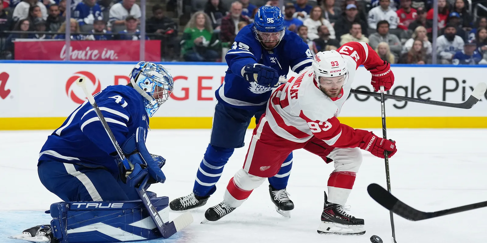 Alex DeBrincat and Anthony Storlarz