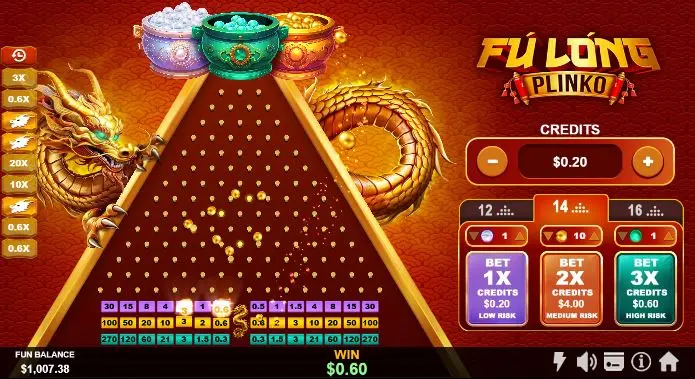 Fú Long Plinko gameplay