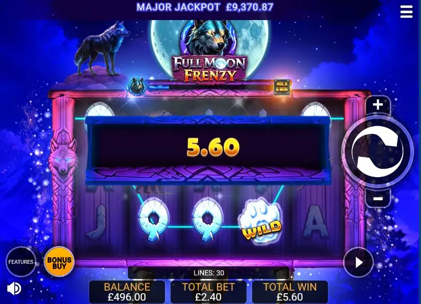 Full Moon Frenzy main features