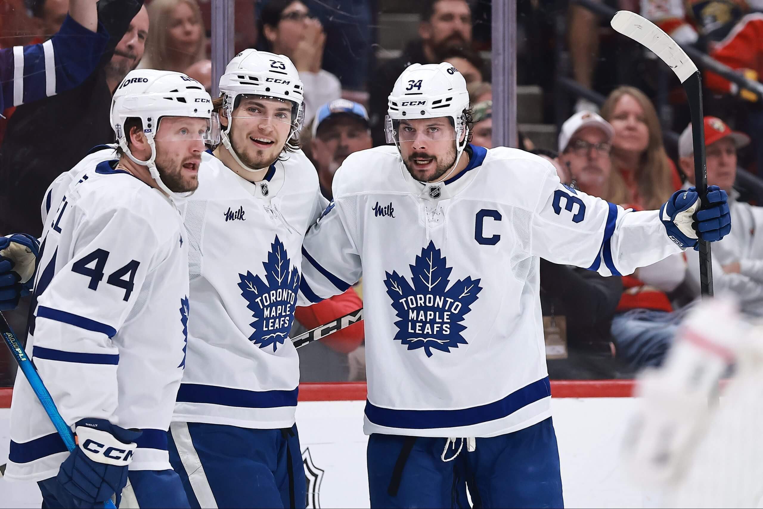 Auston Matthews and teammates
