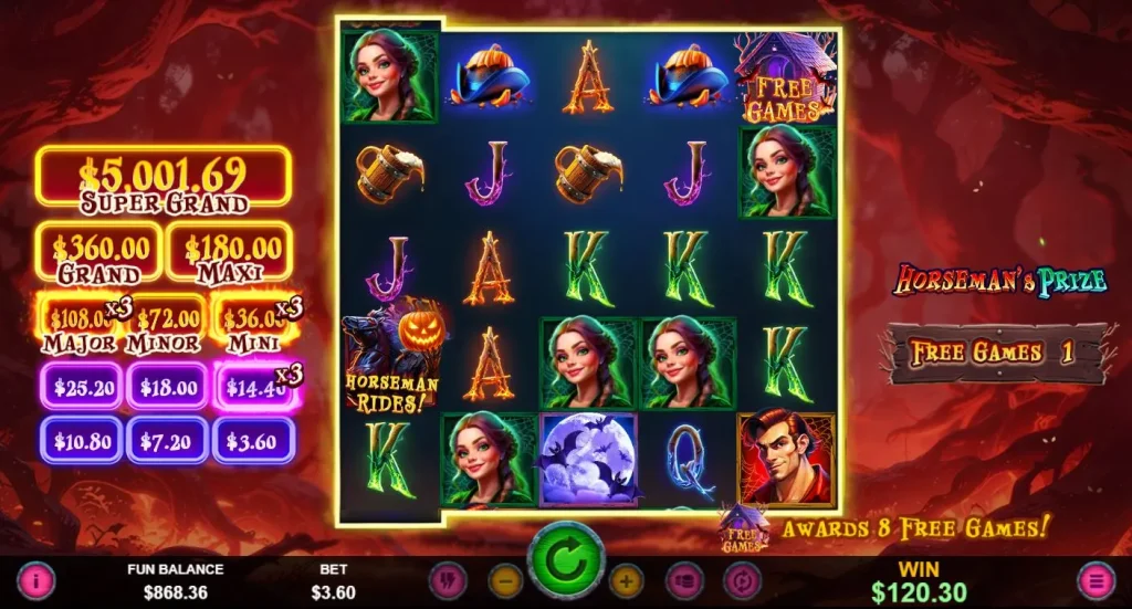 Horseman's Prize The Haunted House Free Games