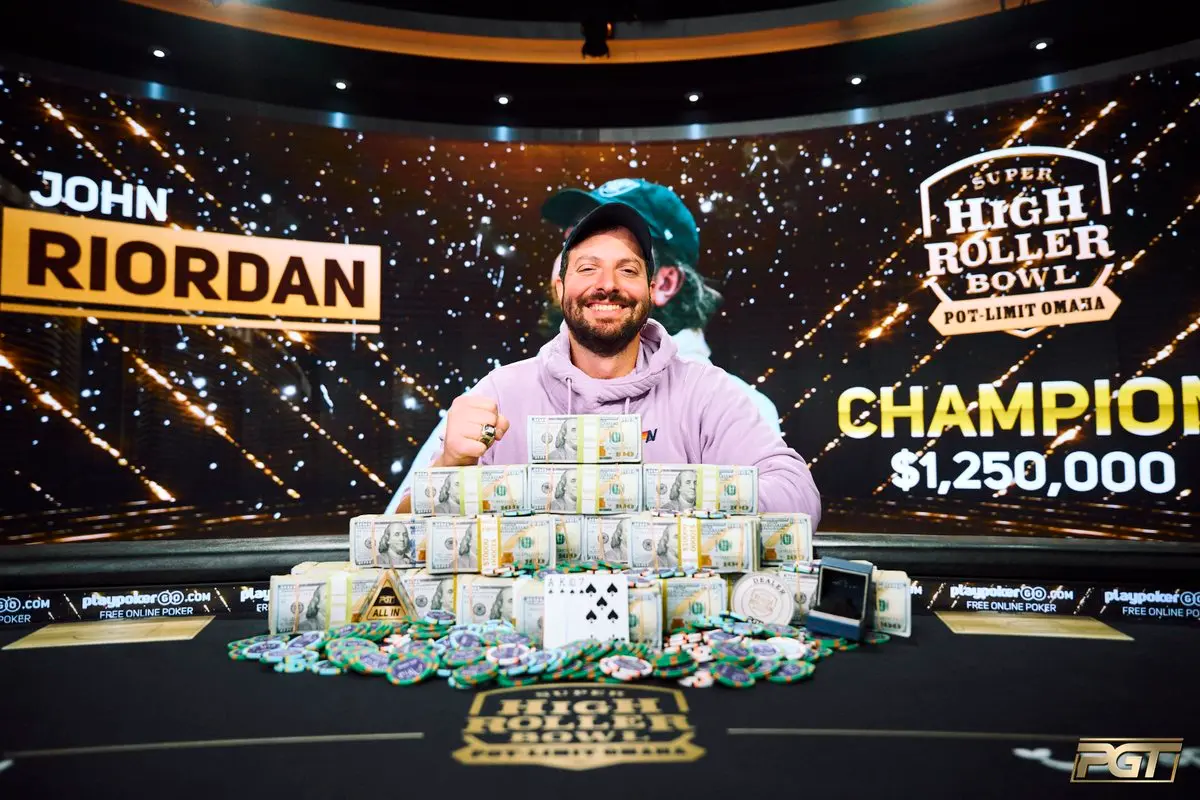 John Riordan Wins PLO Super High Roller Bowl for $1.25M