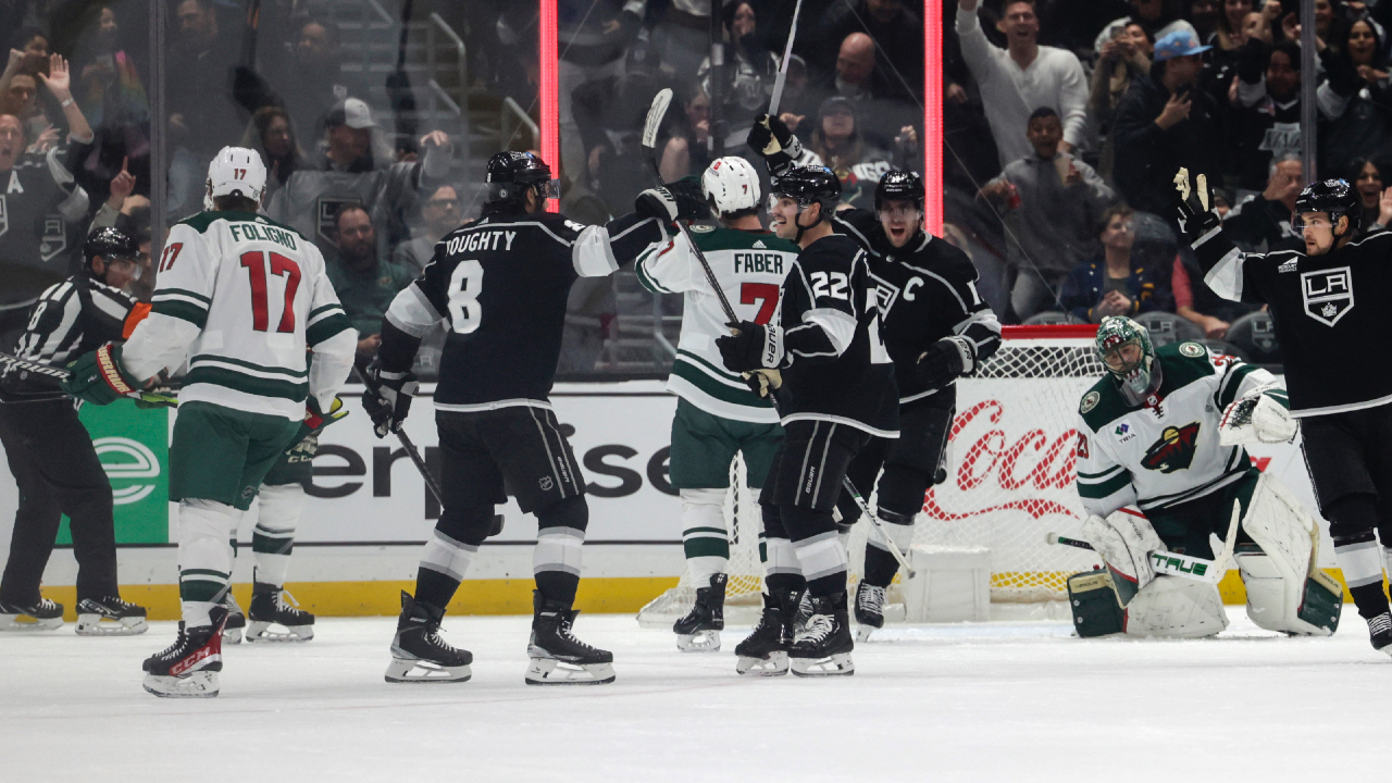 Drew Doughty and Kevin Fiala