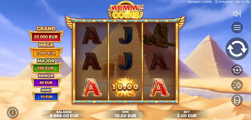 Mummy Coins Main Features