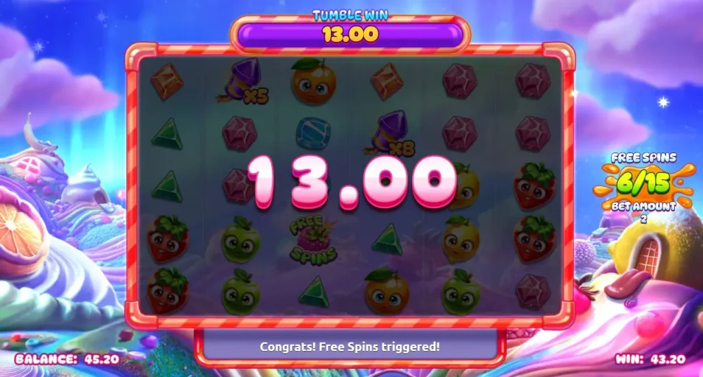 Pop'n Fruits gameplay