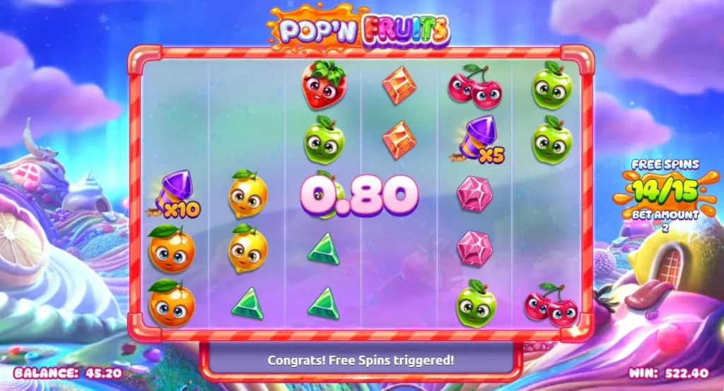 Pop'n Fruits special features